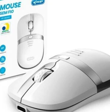 Imagem Mouse sem Fio Bluetooth & Wireless 2.4Ghz 2400 dpi KNUP + frete grátis